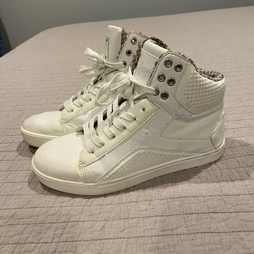 Pastry White High-Top Sneakers | Size 8 | Streetwear Athleisure